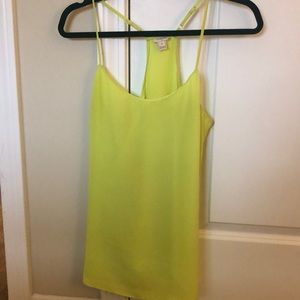 Bright chartreuse J. Crew tank!